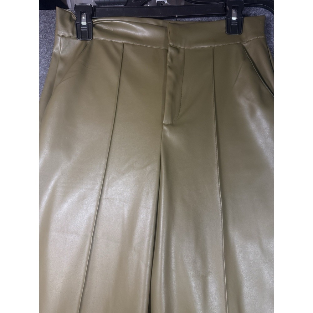 Soho‎ Apparel Young Contemporary Faux Leather Wide Leg Pants Size M